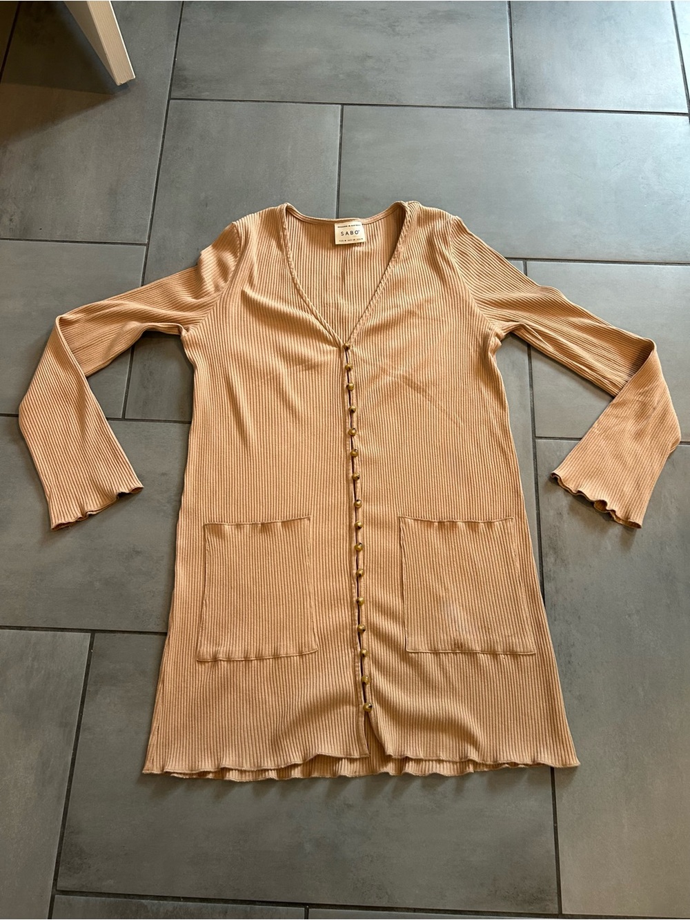 Sabo Pax Dress in Tan/Khaki - Picture 2 of 4